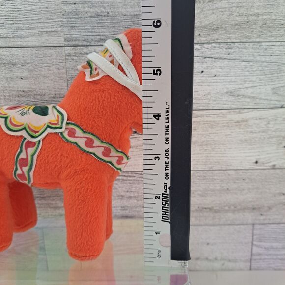 Dala Horse Folk Art Swedish Design 6" Plush By Gun Jacobson Softtoys Stuffed Toy - Picture 3 of 16